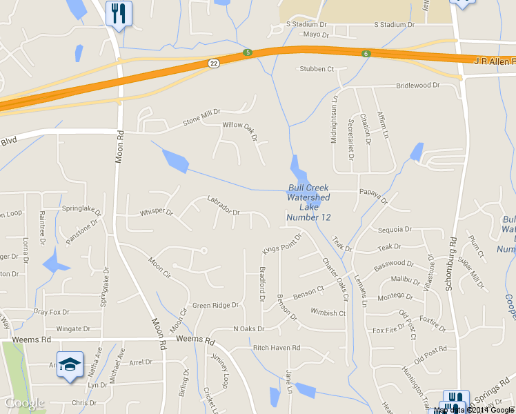 map of restaurants, bars, coffee shops, grocery stores, and more near 4605 Labrador Drive in Columbus