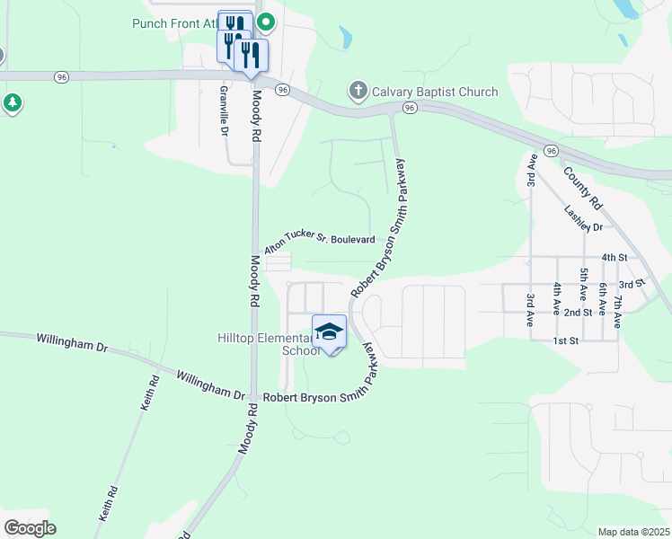 map of restaurants, bars, coffee shops, grocery stores, and more near 115 Taylor Woods Court in Bonaire