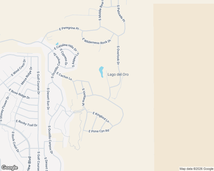 map of restaurants, bars, coffee shops, grocery stores, and more near 36739 South Desert Sky Lane in Tucson