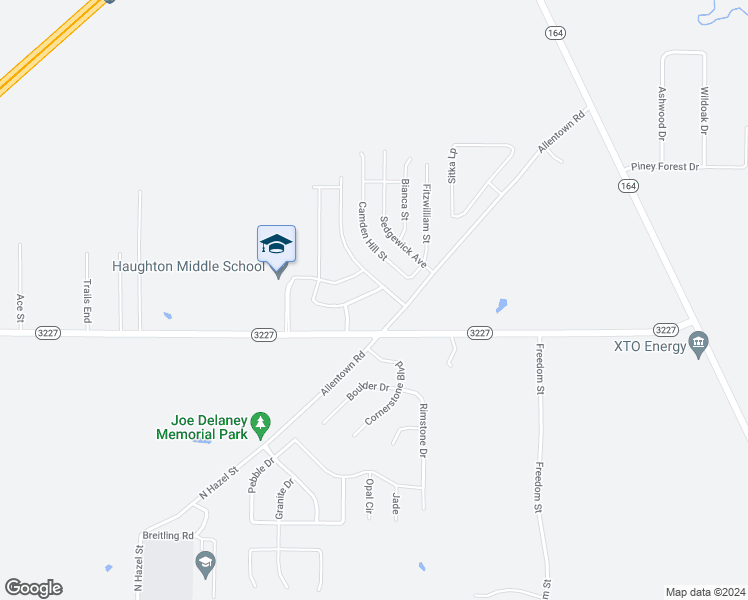 map of restaurants, bars, coffee shops, grocery stores, and more near 505 Brunswick Gardens in Haughton