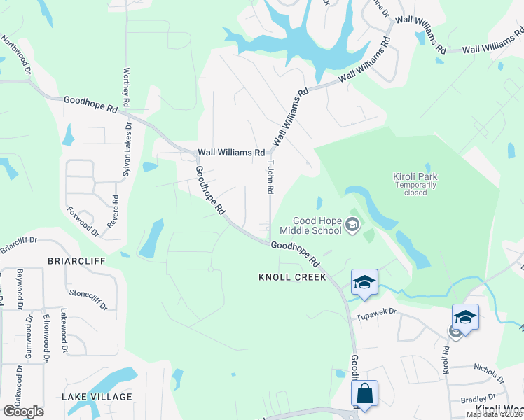 map of restaurants, bars, coffee shops, grocery stores, and more near 115 T John Rd in West Monroe