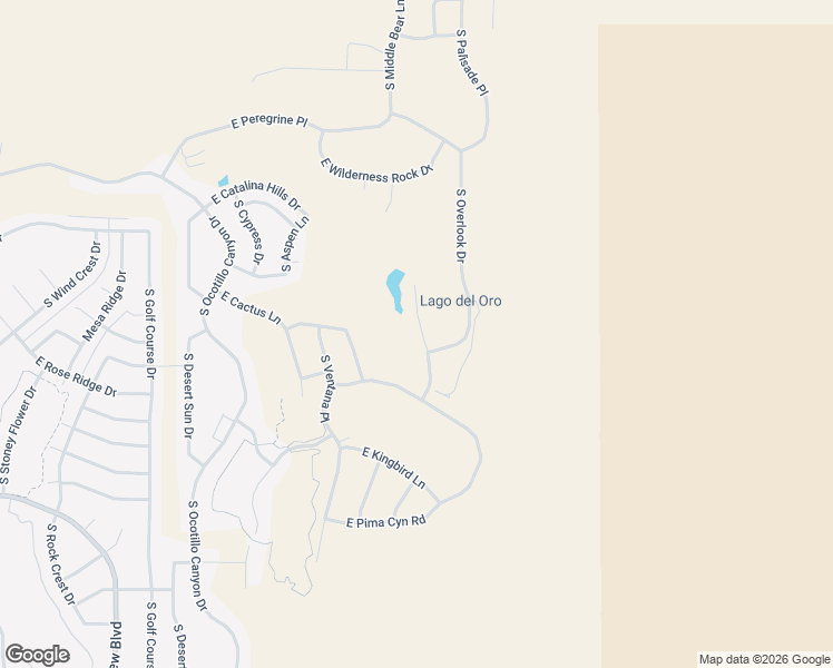 map of restaurants, bars, coffee shops, grocery stores, and more near 36216 Basin Camp Road in Tucson