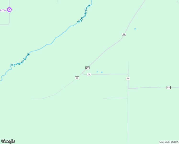 map of restaurants, bars, coffee shops, grocery stores, and more near 95 County Road 58 in Newbern
