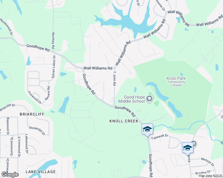 map of restaurants, bars, coffee shops, grocery stores, and more near 115 T John Road in West Monroe