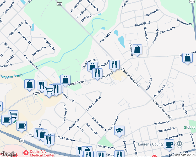 map of restaurants, bars, coffee shops, grocery stores, and more near 199 Corporate Square in Dublin