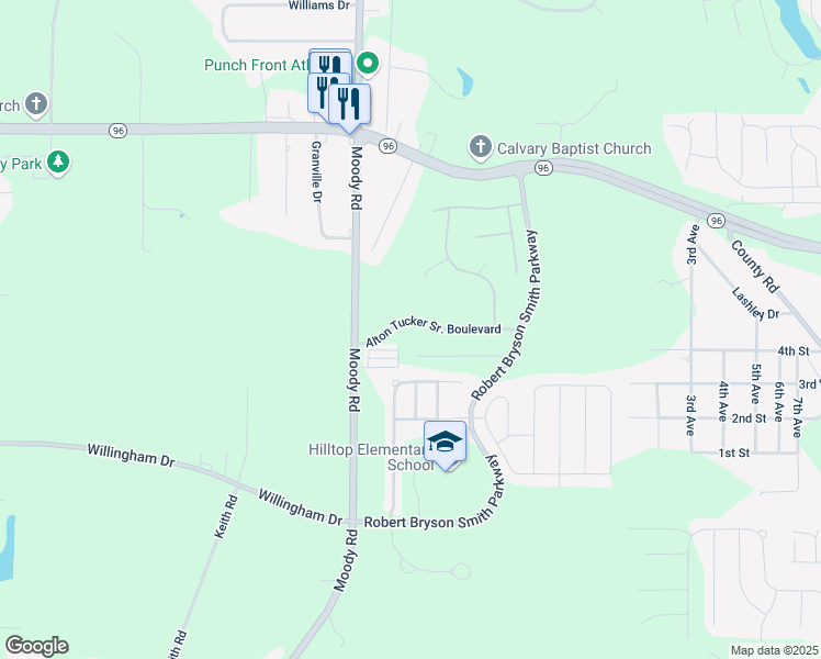 map of restaurants, bars, coffee shops, grocery stores, and more near 1408 Adirondac Way in Bonaire