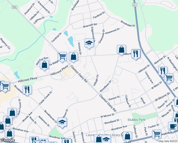 map of restaurants, bars, coffee shops, grocery stores, and more near 1003 Claxton Dairy Road in Dublin