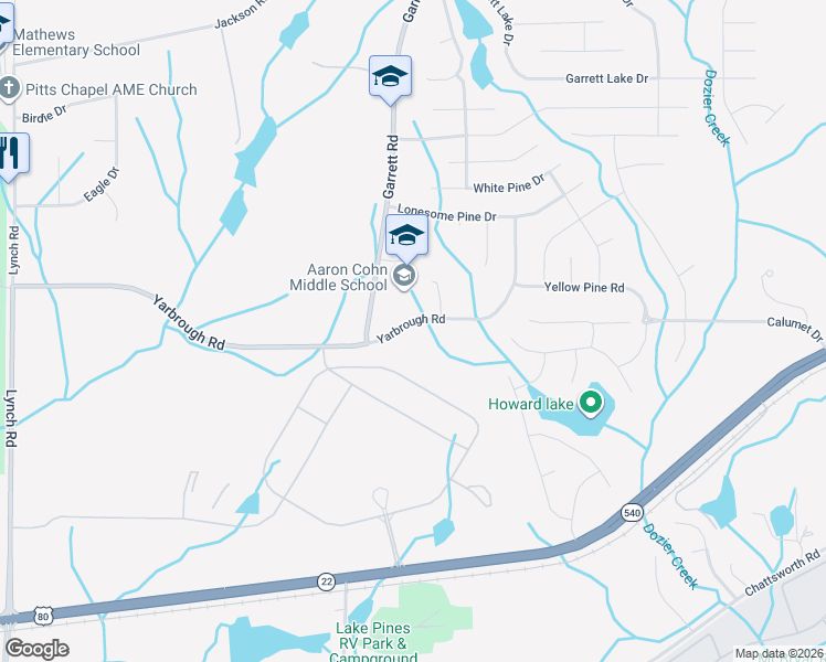 map of restaurants, bars, coffee shops, grocery stores, and more near 9420 Yarbrough Road in Columbus