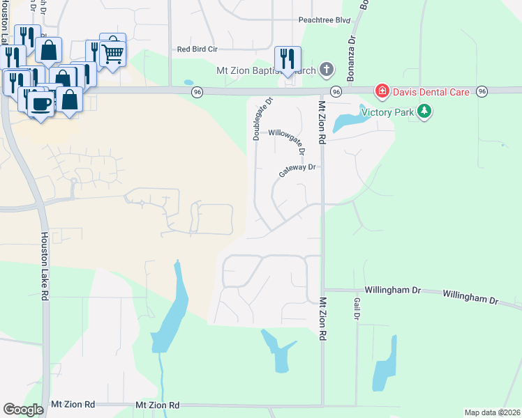 map of restaurants, bars, coffee shops, grocery stores, and more near 760 Gateway Drive in Bonaire