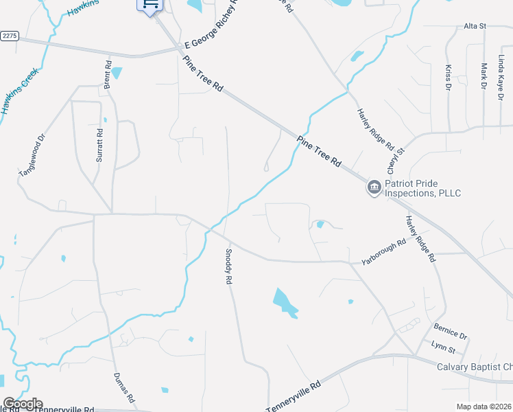 map of restaurants, bars, coffee shops, grocery stores, and more near 5909 Cobb Drive in Longview