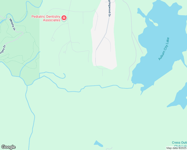 map of restaurants, bars, coffee shops, grocery stores, and more near 2452 Springwood Drive in Auburn