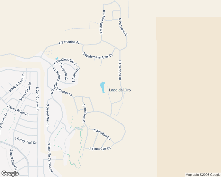 map of restaurants, bars, coffee shops, grocery stores, and more near Basin Camp Road in Tucson