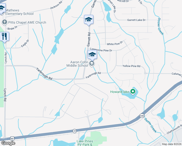 map of restaurants, bars, coffee shops, grocery stores, and more near 9417 Yarbrough Road in Columbus