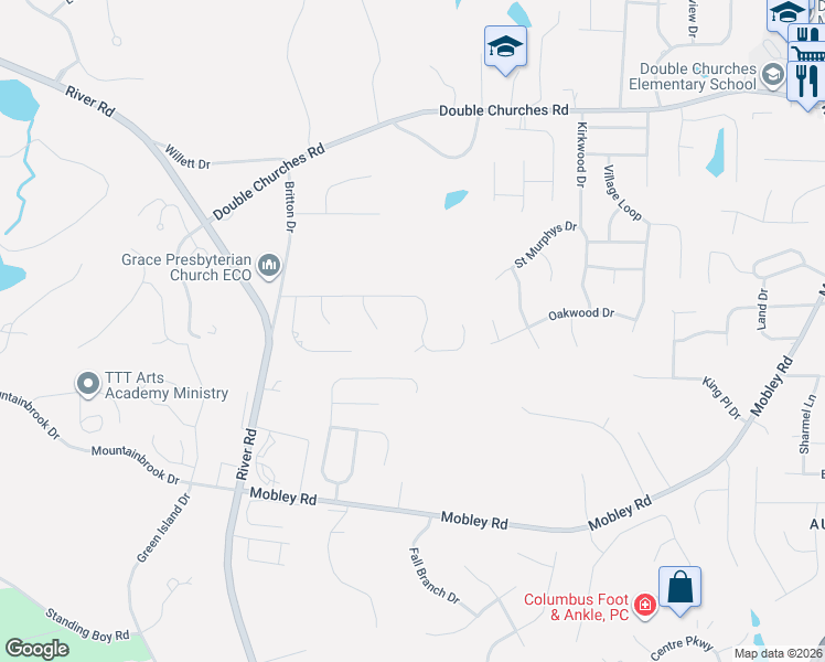 map of restaurants, bars, coffee shops, grocery stores, and more near 7088 Tavistock Ct. in Columbus