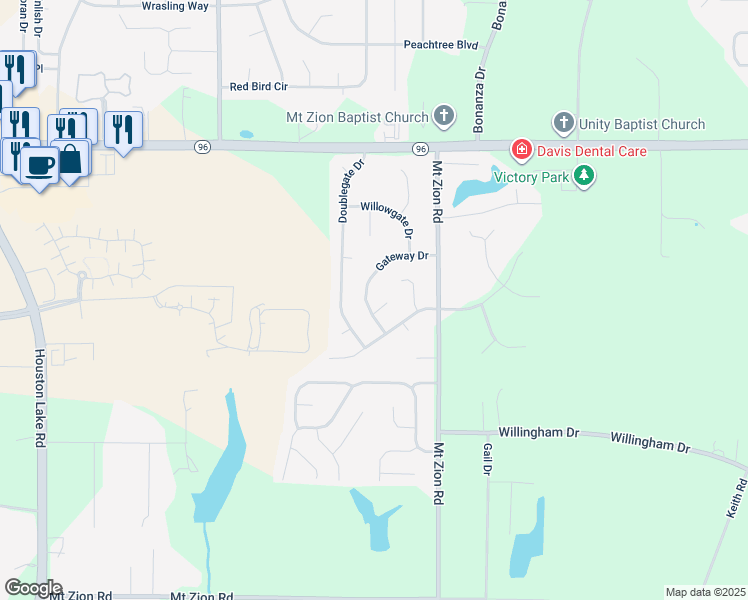 map of restaurants, bars, coffee shops, grocery stores, and more near 760 Gateway Drive in Bonaire