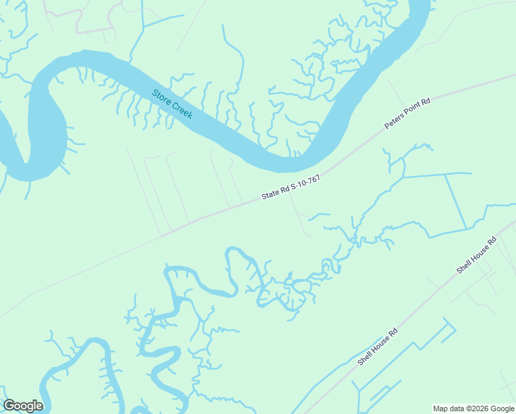 map of restaurants, bars, coffee shops, grocery stores, and more near 8718 Peters Point Road in Edisto Island
