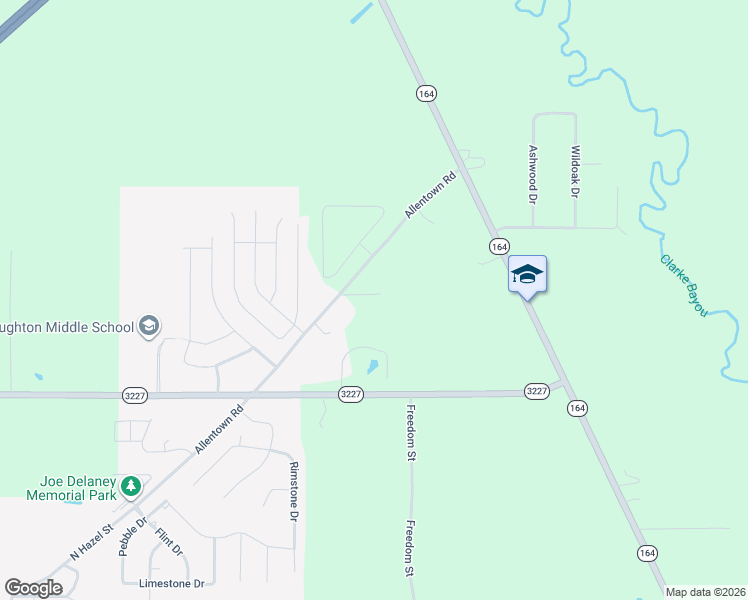 map of restaurants, bars, coffee shops, grocery stores, and more near 895 Allen Town Rd in Haughton