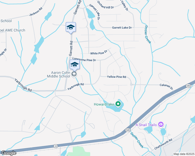 map of restaurants, bars, coffee shops, grocery stores, and more near 9591 Yarbrough Road in Columbus
