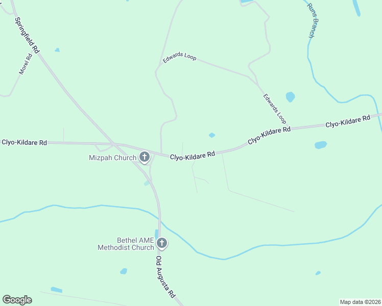 map of restaurants, bars, coffee shops, grocery stores, and more near 5048 Clyo-Kildare Road in Clyo