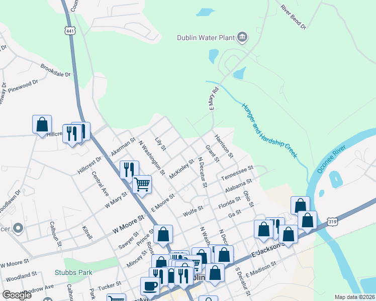 map of restaurants, bars, coffee shops, grocery stores, and more near 506 Mary Street in Dublin