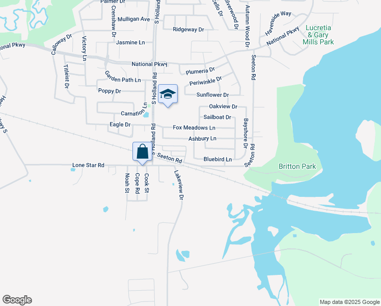 map of restaurants, bars, coffee shops, grocery stores, and more near 906 Briar Run Drive in Mansfield