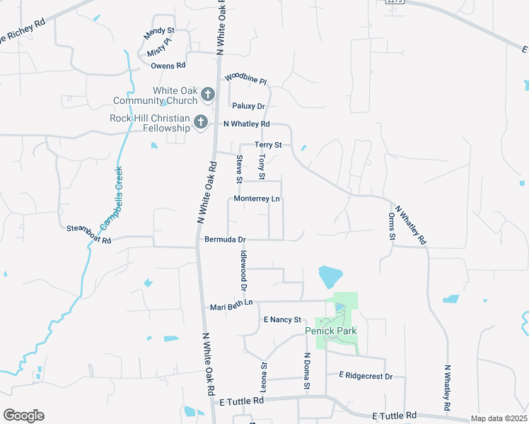 map of restaurants, bars, coffee shops, grocery stores, and more near 1201 Jamaica Drive in White Oak