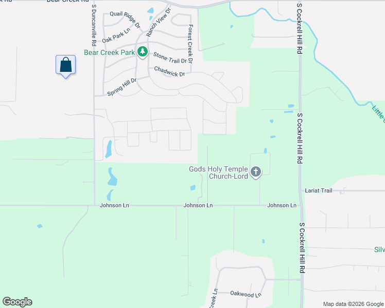 map of restaurants, bars, coffee shops, grocery stores, and more near 341 Johnson Lane in Ovilla