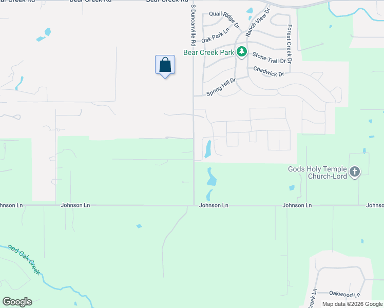 map of restaurants, bars, coffee shops, grocery stores, and more near 1900 Duncanville Road in Ovilla