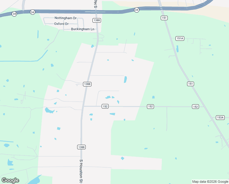 map of restaurants, bars, coffee shops, grocery stores, and more near 1376 Los Olmos Lane in Crandall
