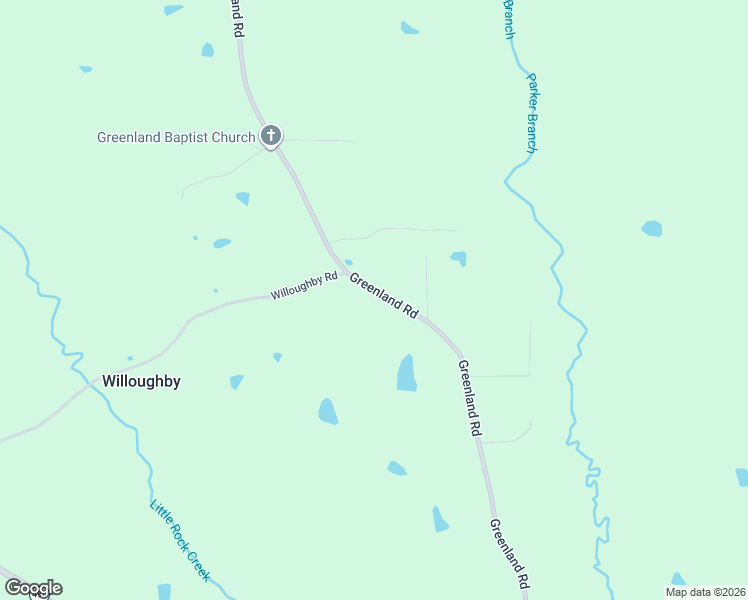 map of restaurants, bars, coffee shops, grocery stores, and more near 1283 Willoughby Road in Little Rock