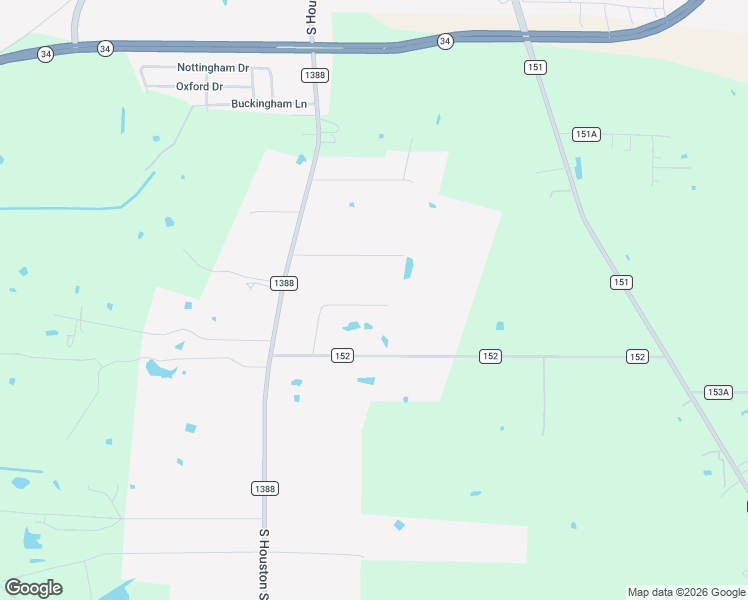 map of restaurants, bars, coffee shops, grocery stores, and more near 1379 Los Olmos Lane in Crandall