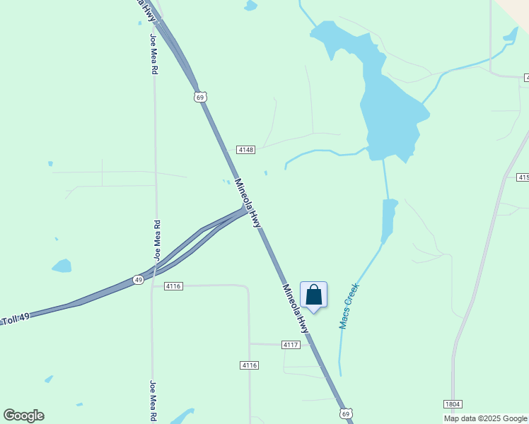 map of restaurants, bars, coffee shops, grocery stores, and more near 19551 U.S. Highway 69 North in Lindale
