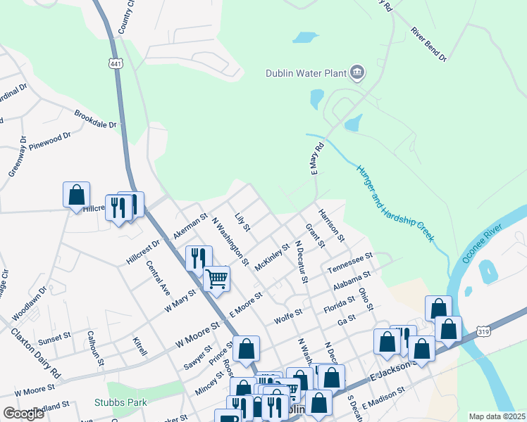 map of restaurants, bars, coffee shops, grocery stores, and more near 114 Carter Street in Dublin