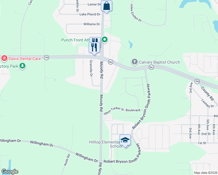 map of restaurants, bars, coffee shops, grocery stores, and more near 120 Sasser Drive in Bonaire