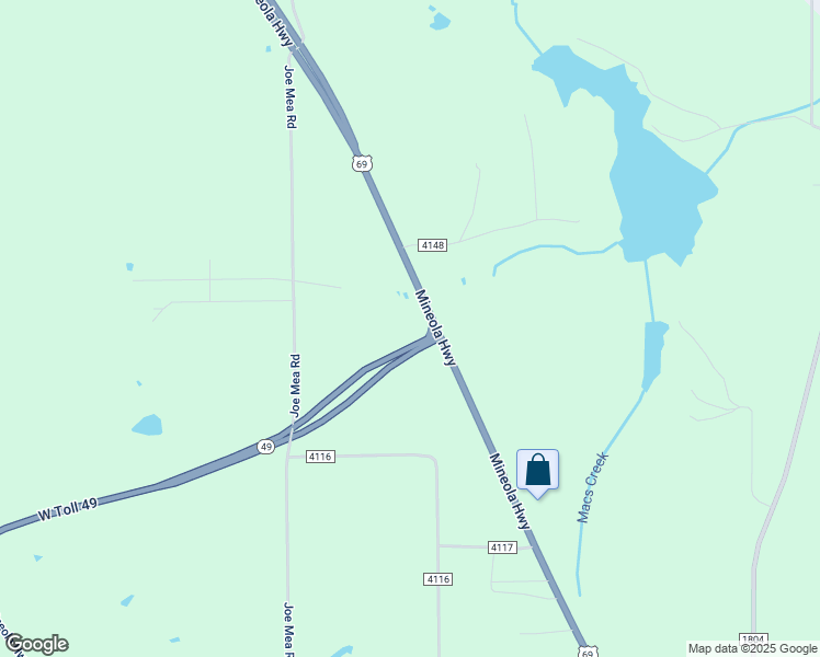 map of restaurants, bars, coffee shops, grocery stores, and more near 19551 U.S. Highway 69 North in Lindale