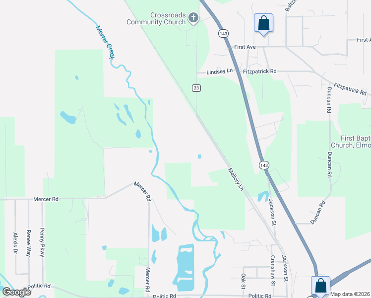 map of restaurants, bars, coffee shops, grocery stores, and more near 425 Mallory Lane in Elmore