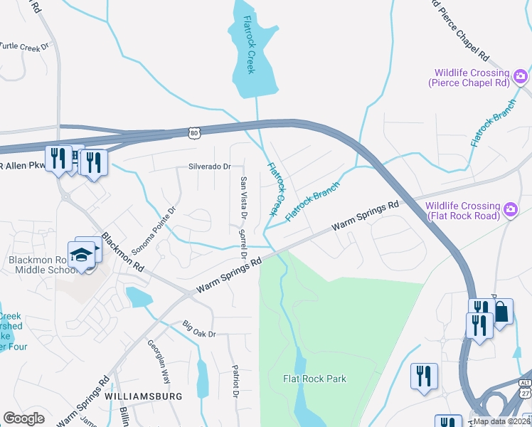 map of restaurants, bars, coffee shops, grocery stores, and more near 2994 Slippery Rock Court in Columbus