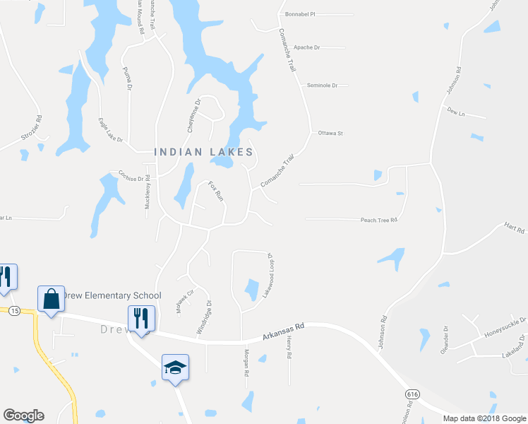 map of restaurants, bars, coffee shops, grocery stores, and more near 107 Sandhurst Circle in West Monroe