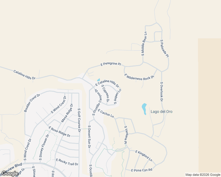 map of restaurants, bars, coffee shops, grocery stores, and more near 66254 East Box Elder Road in Tucson