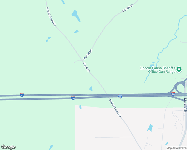 map of restaurants, bars, coffee shops, grocery stores, and more near 616 Walnut Creek Road in Simsboro