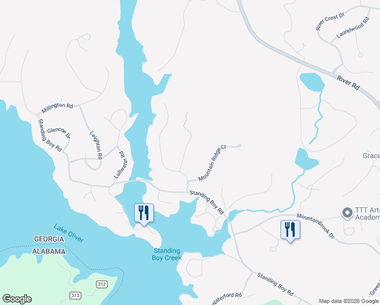 map of restaurants, bars, coffee shops, grocery stores, and more near 7174 Williams Hill Road in Columbus