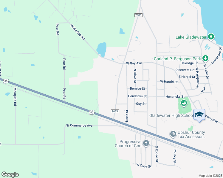 1201 Farm to Market Road 2685, Gladewater TX Walk Score