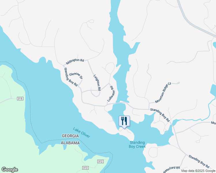 map of restaurants, bars, coffee shops, grocery stores, and more near 7219 Lullwater Road in Columbus