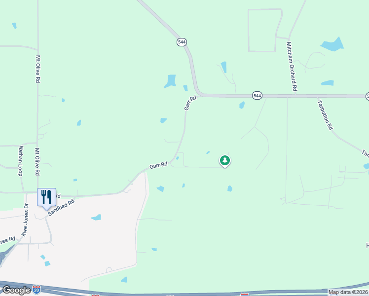 map of restaurants, bars, coffee shops, grocery stores, and more near 231 Garr Road in Ruston