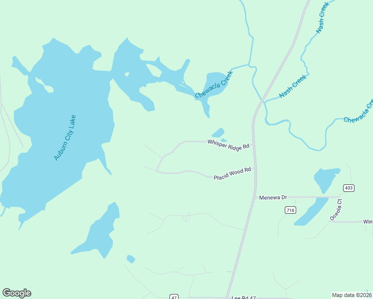 map of restaurants, bars, coffee shops, grocery stores, and more near 1346 Whisper Ridge Road in Auburn