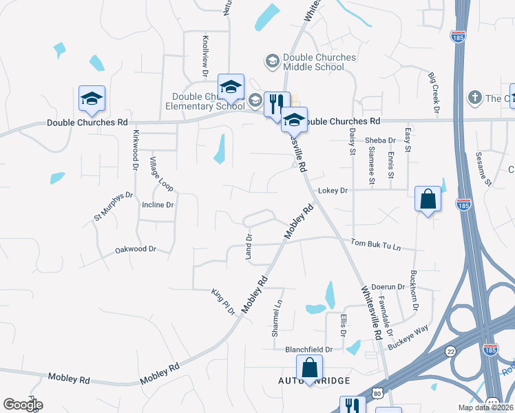 map of restaurants, bars, coffee shops, grocery stores, and more near 1239 Chaplin Drive in Columbus