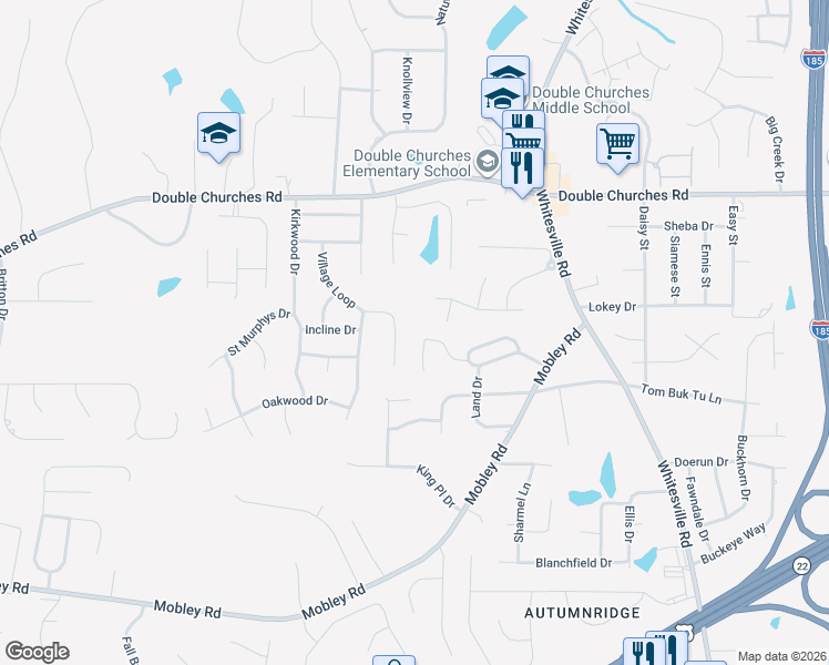 map of restaurants, bars, coffee shops, grocery stores, and more near 1231 Cottage Pointe Court in Columbus