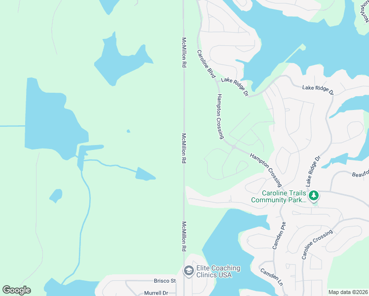 map of restaurants, bars, coffee shops, grocery stores, and more near McMillon Road in Madison County