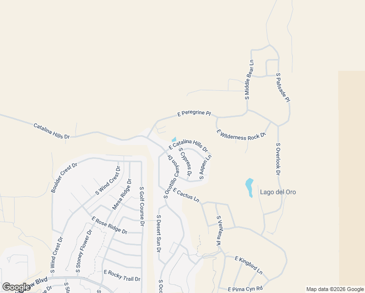 map of restaurants, bars, coffee shops, grocery stores, and more near 66179 East Box Elder Road in Tucson