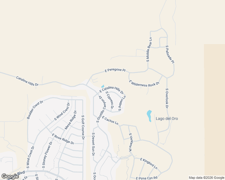 map of restaurants, bars, coffee shops, grocery stores, and more near 66198 East Box Elder Road in Tucson